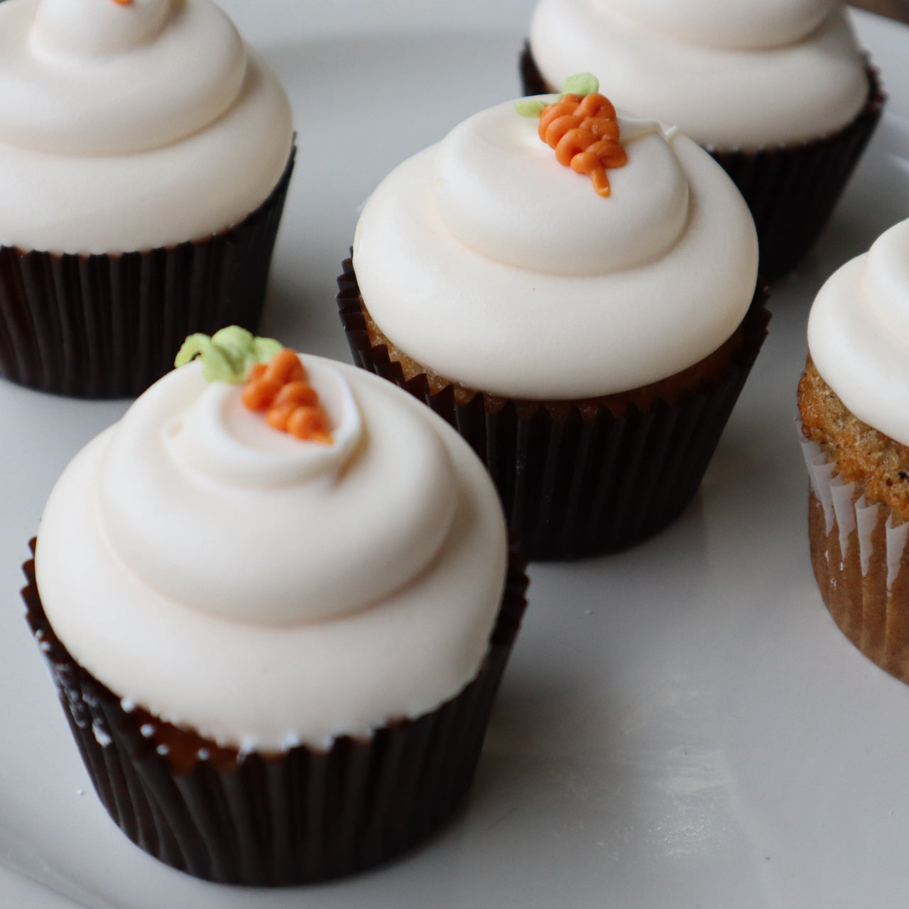 Carrot Cake Cupcakes w/ Cream Cheese Frosting