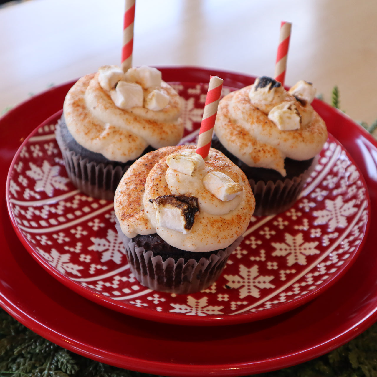 Vegan Mexican Hot Chocolate Cupcakes: Sold in quantities of 6