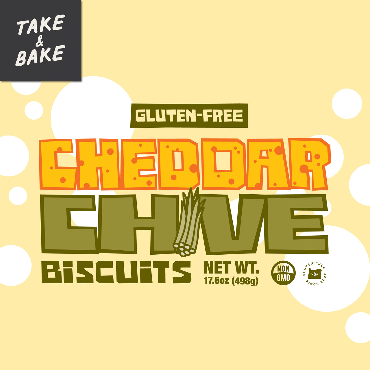 Take & Bake Cheddar Chive Biscuits (4-Pack)
