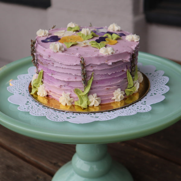 Vegan Lavender Fog Mini Cake